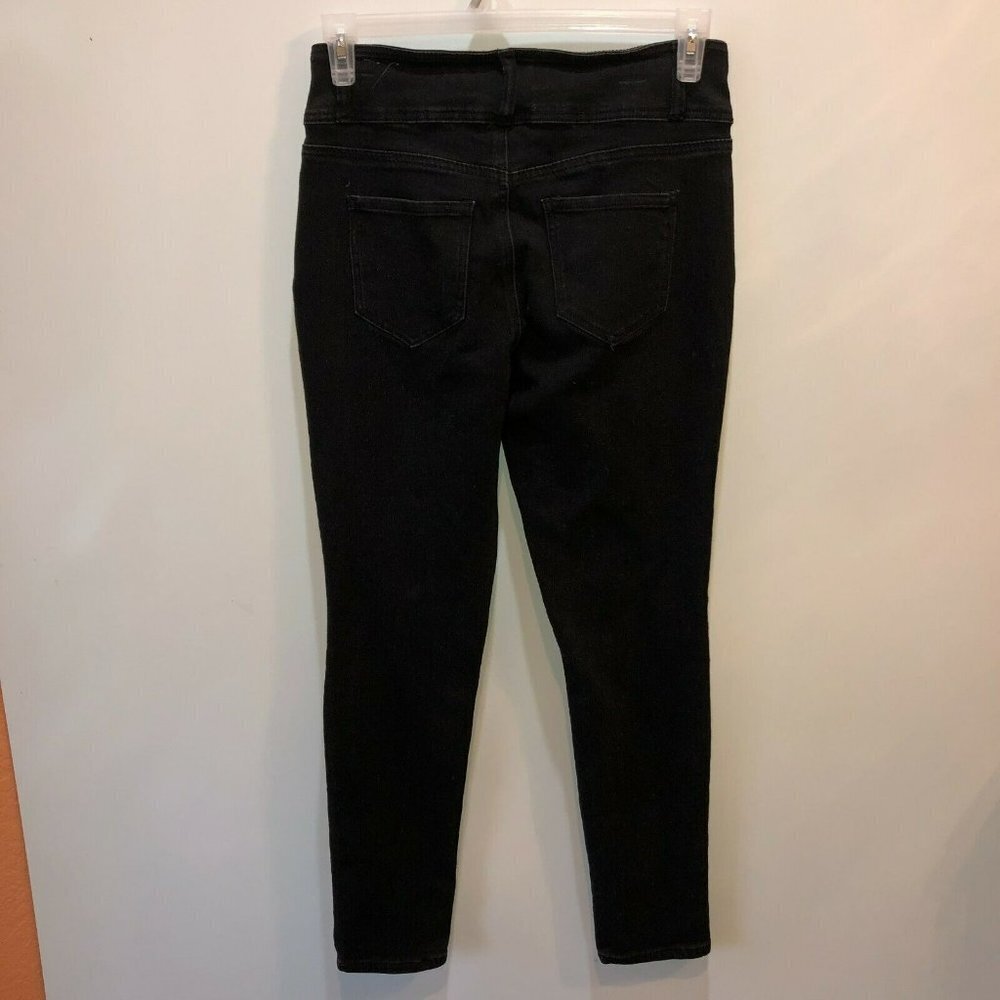 Hydraulic Womens Size 8 Black Nolita Stretch 3 Buttons Curvy Ankle Skinny Jeans - Picture 8 of 11